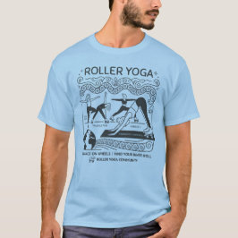 Camiseta Roller Yoga! Humor de Yoga - Cores Claras