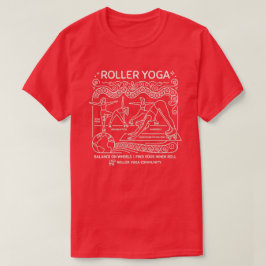Camiseta Roller Yoga! Humor Negro de Yoga Opções