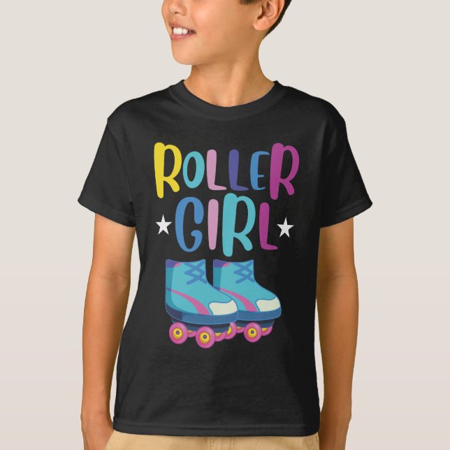 Camiseta Rollerbling de patinagem para netos (Frente)