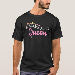 Camiseta Rollercoaster Queen Design Para Raparigas E Mulher
