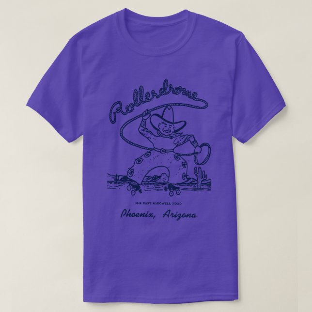 Camiseta Rollerdrome de Phoenix Arizona Vintage Roller Rink (Frente do Design)