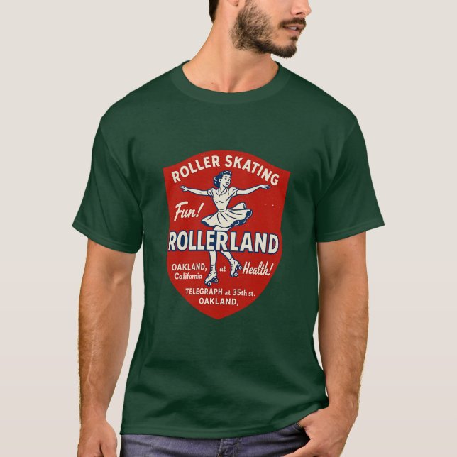 Camiseta Rollerland - Oakland, CA (Frente)