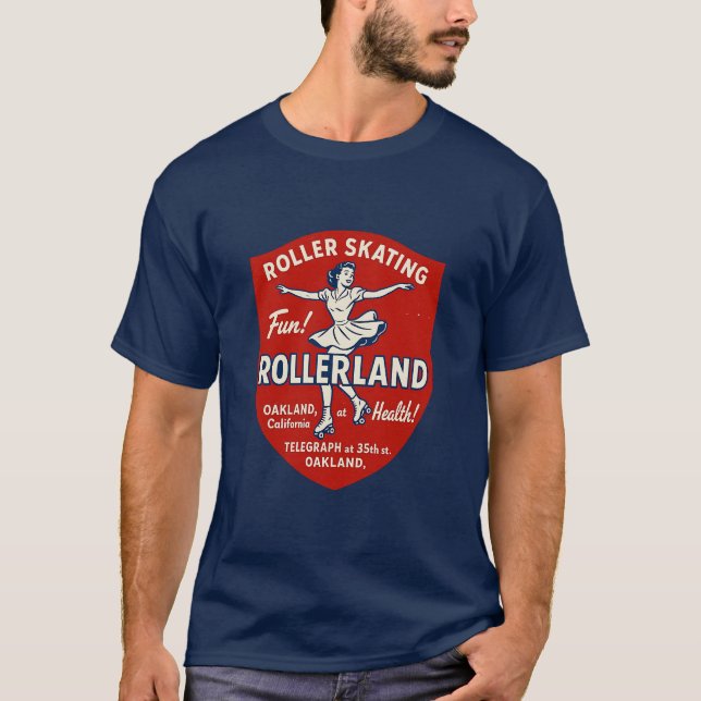 Camiseta Rollerland - Oakland, CA (Frente)