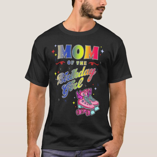Camiseta Rollerskating Inline Skate Roller 70s Party Mãe B (Frente)