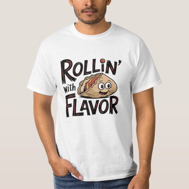 Camiseta Rollin" com Flavor (Frente)