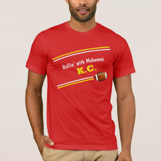 Camiseta Rollin com Mahomes Kansas City Skyline