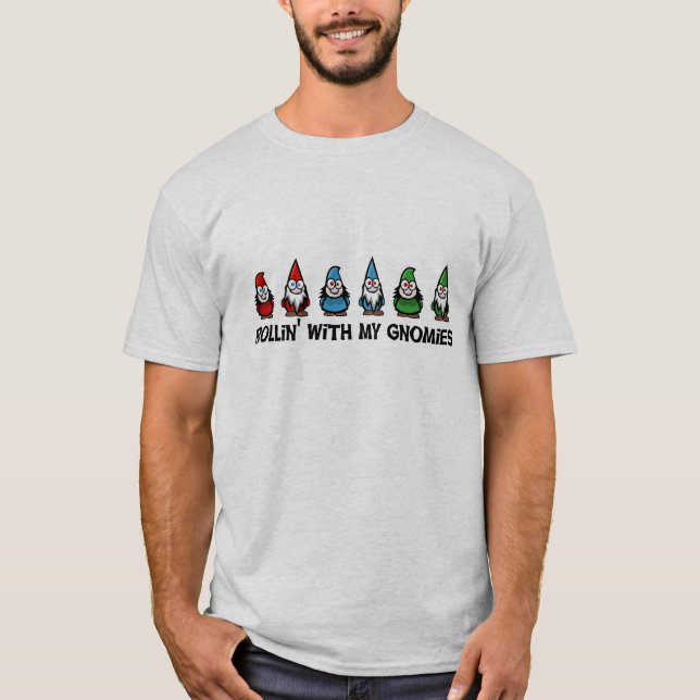 Camiseta Rollin com meu Gnomies (Frente)