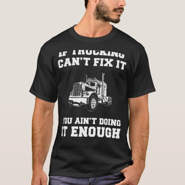Camiseta Rollin com riso: Se Caminhão não consegue consertá (Frente)