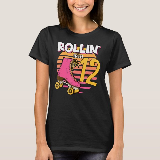 Camiseta Rollin' Em 12 Roller Girl 12 Sk (Frente)
