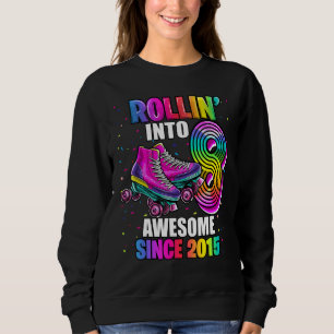 Camiseta Rollin no 8 Incrível 2015 Roller Skating 8th Birt