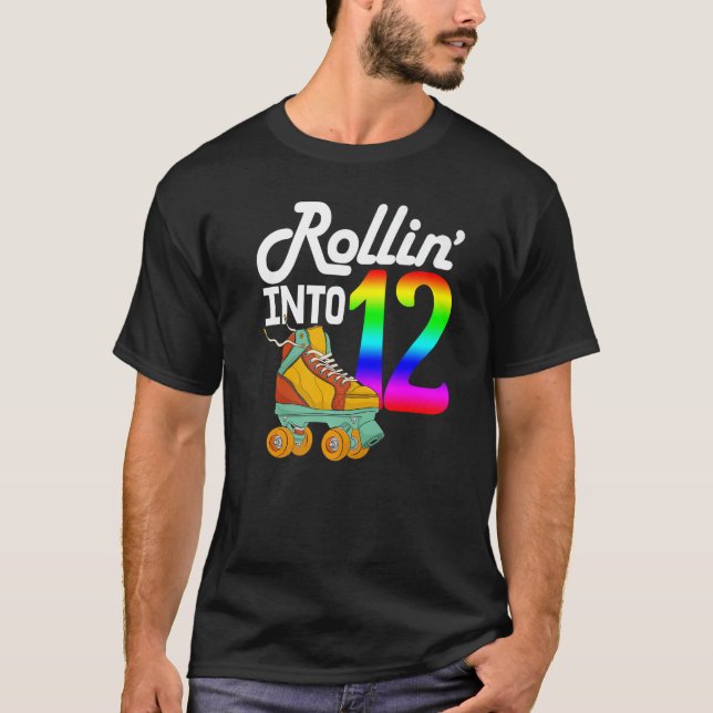 Camiseta Rollin Para 12 Mulheres A Patinar Calçados A Rolar (Frente)