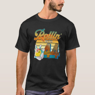 Camiseta Rollin' Para 44 Birthday Bowler 44 Anos De Arco