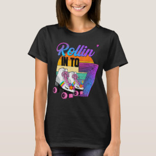 Camiseta Rollin' para 7 Roller Rink 7 de Rink de Rink de Ri