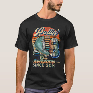 Camiseta Rollin' Para 8 Incrível Roller 2014 Patinando 8º B