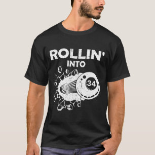 Camiseta Rollin para &# Billiards &# o Aniversário