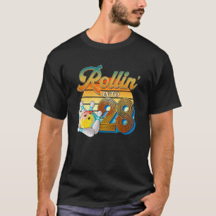 Camiseta Rollin' para o 28º aniversário do Bowler 28 anos d