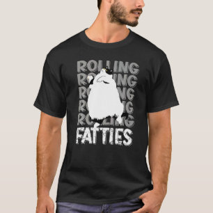 Camiseta Rolling Fatties Gato Gato Roupas Gato Pai Gato M