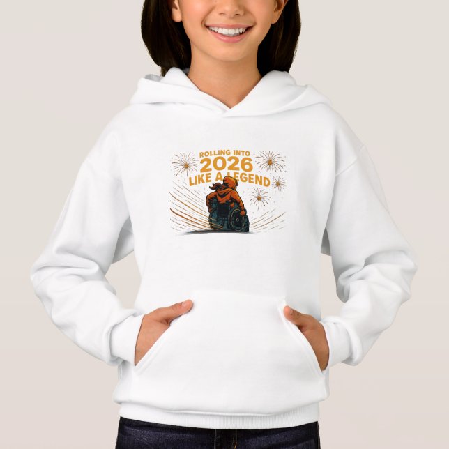 Camiseta Rolling Into 2026 Like a Legend Wheelchair Pride (Frente)
