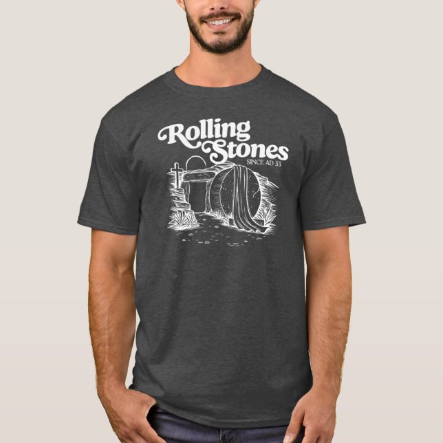Camiseta Rolling Stone Retro Jesus Desde AD (Frente)