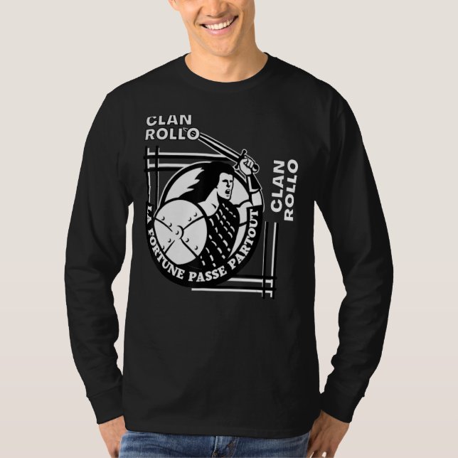 Camiseta Rollo Clan Gaelic Motto Swordsman (Frente)
