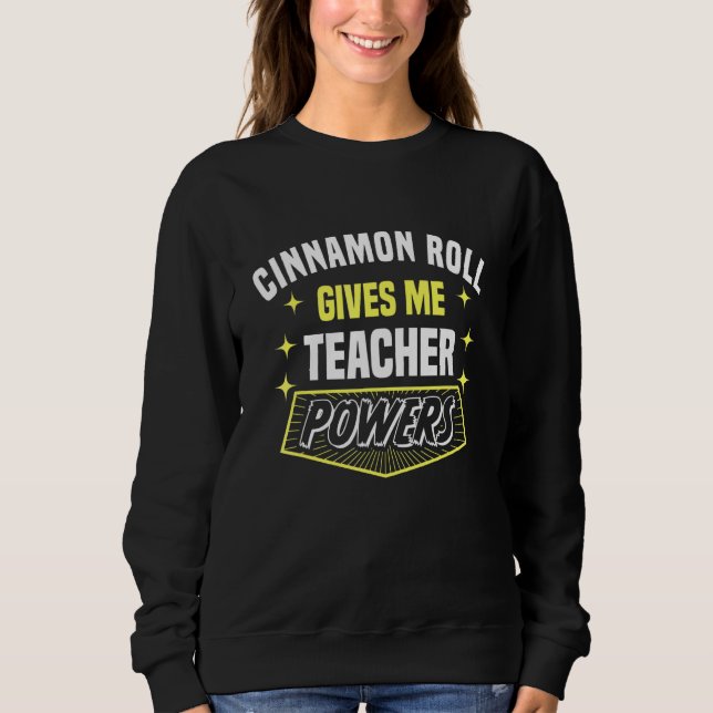 Camiseta Rolo de Canela Me Dá Poderes de Professor Humor (Frente)
