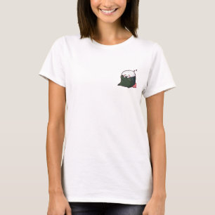 Camiseta Rolo de Sushi de Desenho Animado Fofo Dormindo com