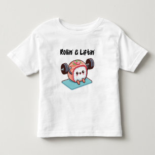 Camiseta Rolo de Sushi Levantando Pesos