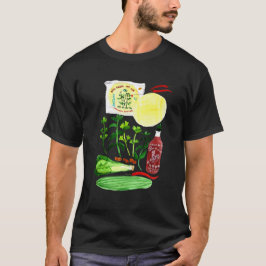 Camiseta Rolos de Arroz Vietnamitas Recebem Aquarela