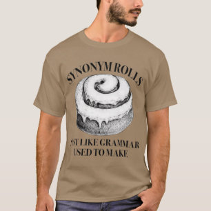 Camiseta Rolos de Sinônimo Clássico Tal Como A Gramática