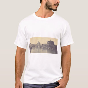 Camiseta Roma Antiga Castelo Tibre e Vaticano Arte Fina