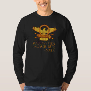 Camiseta Roma Antiga, Você Foi Proscrito Hist Romano