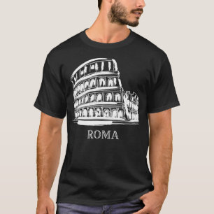 Camiseta Roma Colosseum Itália Itália Romano Amphitheater I