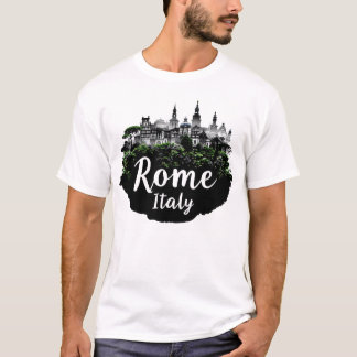Camiseta Roma Eterna City Art | Icônico Itália Design