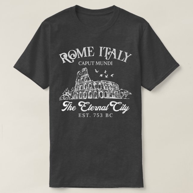 Camiseta Roma Itália A Cidade Eterna Viajando Meninas Trip  (Frente do Design)