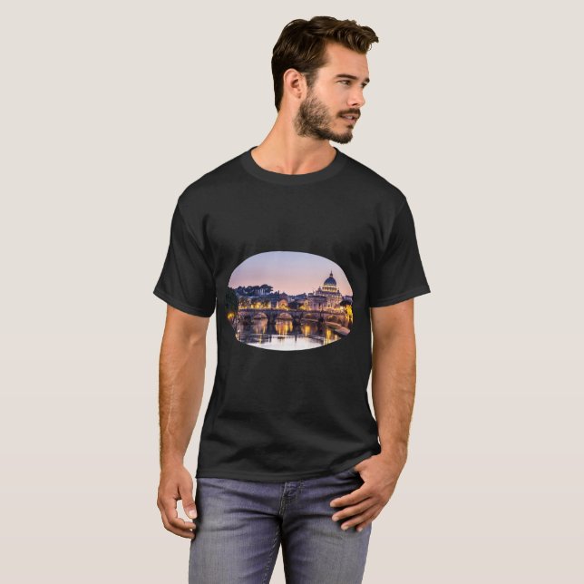 Camiseta Roma Itália - Catedral de Peters Ruas (Frente Completa)