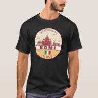 Roma Itália Cidade Skyline Emblem