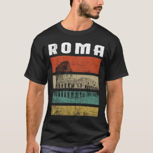Camiseta Roma Itália Colosseum Italiano Souvenir Itália