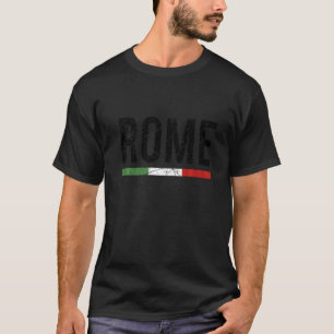 Camiseta Roma Itália Viagem Souvenir Bandeira italiana Roma