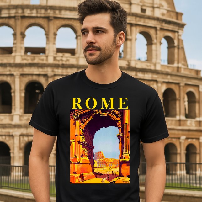 Camiseta Roma, Itália Vintage Turismo Viagem (Criador carregado)