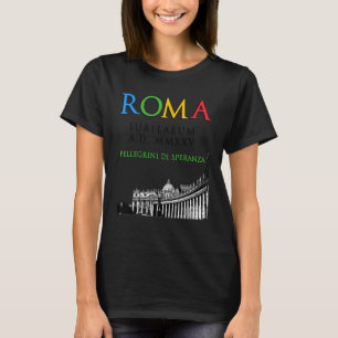 Camiseta Roma Jubileu Peregrinos da Esperança 2025 Deus cri