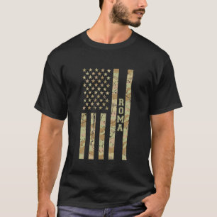 Camiseta Roma Roma Itália Camuflagem Desértica Estats Unids