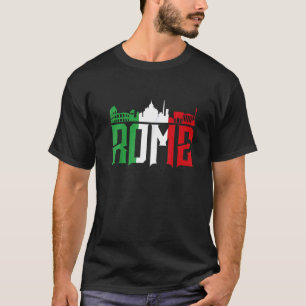 Camiseta Roma Skyline Itália Para Todos Os Italianos