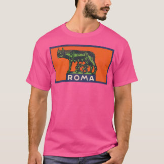 Camiseta Roma Vintage Roma Itália Romulus Viagem Souvenir