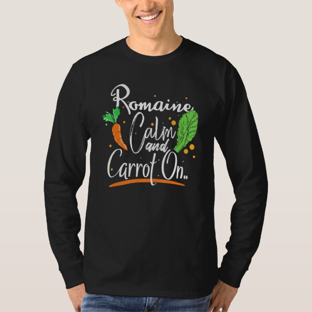 Camiseta Romain e Carrot design para o Veggie e os Vegans (Frente)