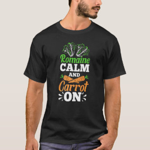 Camiseta Romaine Calm E Cenoura Sobre Jardinagem Irrigação