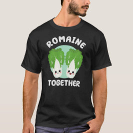 Camiseta Romaine Juntos Namorados de trocadilhos da Comida