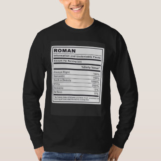 Camiseta Roman Information and Undeniable Facts
