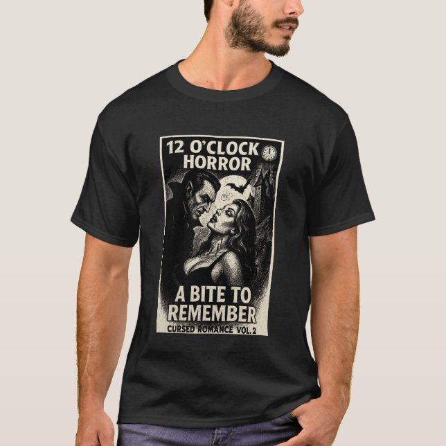 Camiseta Romance Amaldiçoado Vol. 2 Uma Mordida para Record (Frente)