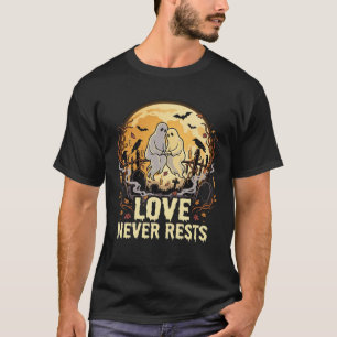 Camiseta Romance Assombrada ao Luar no Halloween