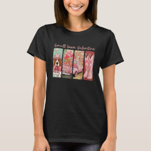 Camiseta Romance do Dia de os namorados Ocidental com Basse